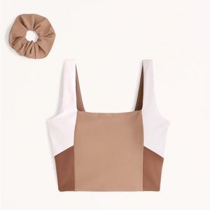 ColorblockYPB sculptLUX Squareneck Slim Tank